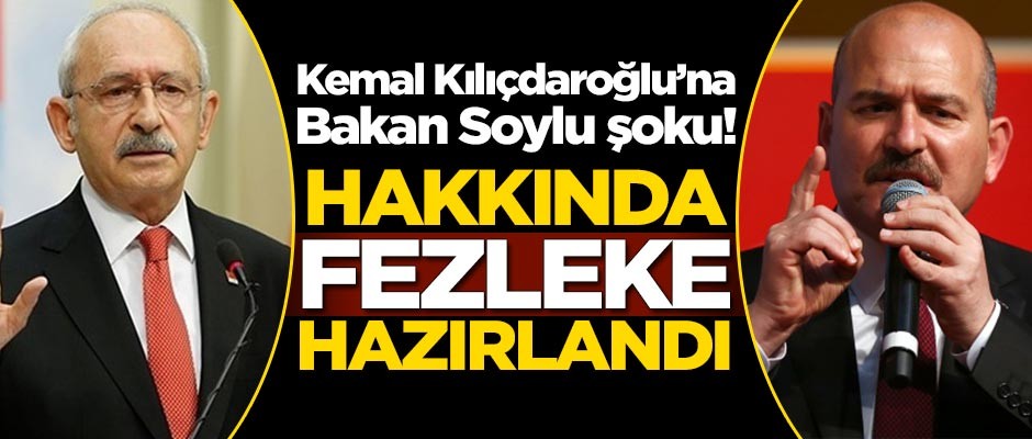 Kılıçdaroğlu'na Süleyman Soylu şoku!