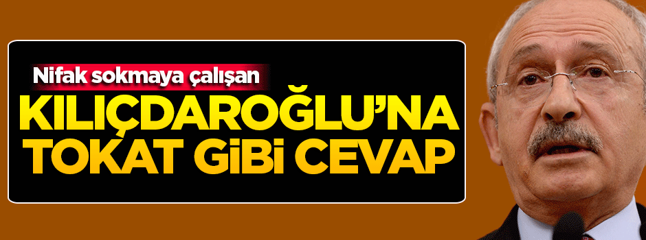 Kılıçdaroğlu'na tokat gibi 'Davutoğlu' cevabı