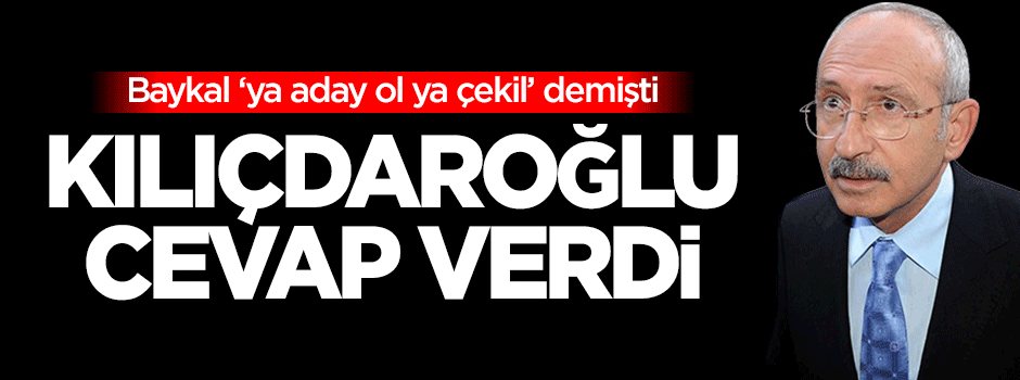 Kılıçdaroğlu'ndan adaylık açıklaması!