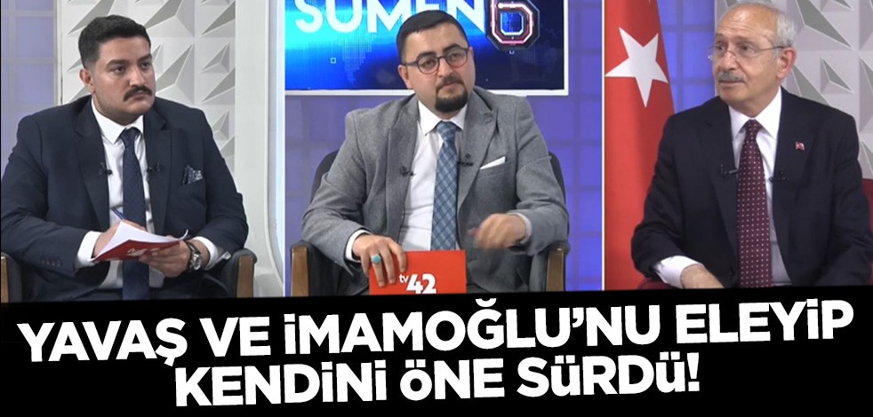 Kılıçdaroğlu'ndan adaylık açıklaması! İmamoğlu ile Yavaş'ı veto etti, kendini öne sürdü