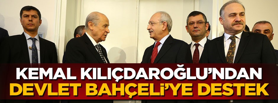 Kılıçdaroğlu'ndan Bahçeli'ye 'seçim barajı' desteği