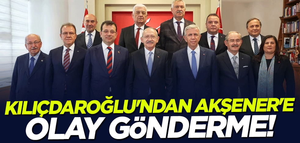 Kılıçdaroğlu'ndan Meral Akşener'e fotoğraflı gönderme