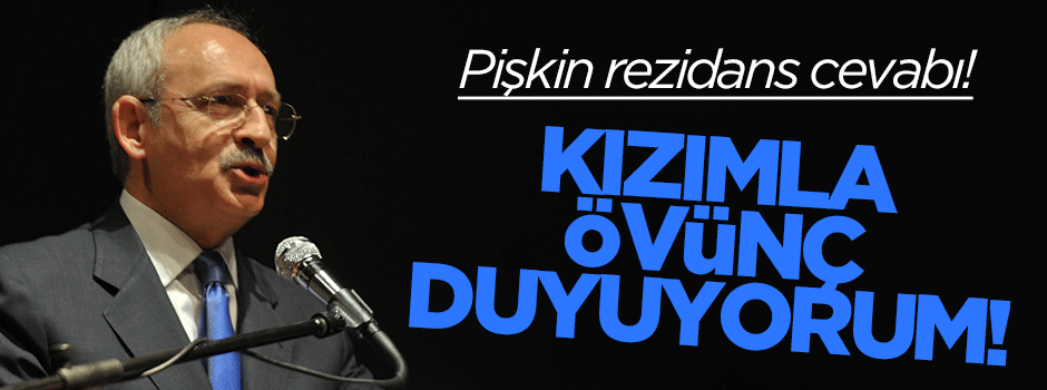 Kılıçdaroğlu'ndan pişkin rezidans cevabı: Övünç duyuyorum