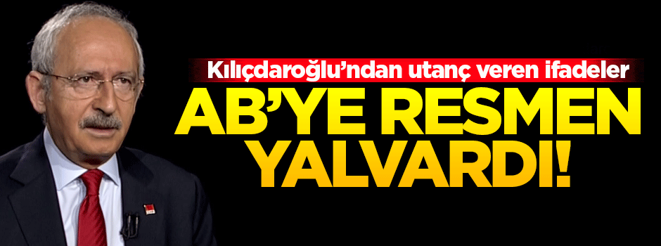Kılıçdaroğlu'ndan utanç veren AB mesajı