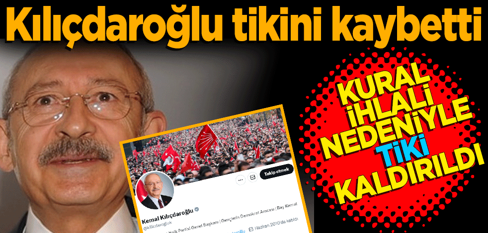 Kılıçdaroğlu tikini kaybetti