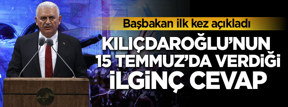 Kılıçdaroğlu'nun Başbakan'a verdiği ilginç cevap!