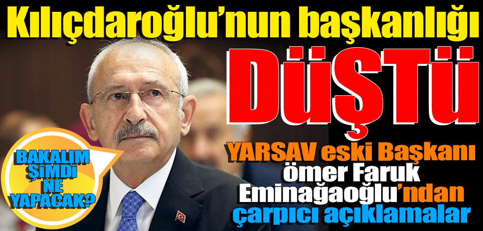 Kılıçdaroğlu'nun başkanlığı düştü