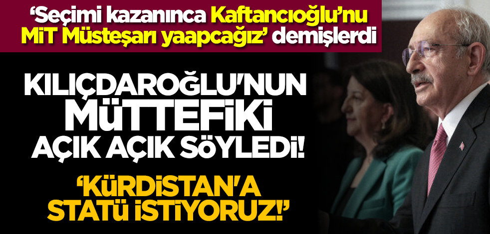 Kılıçdaroğlu'nun müttefiki açık açık söyledi: Kürdistan'a statü istiyoruz!