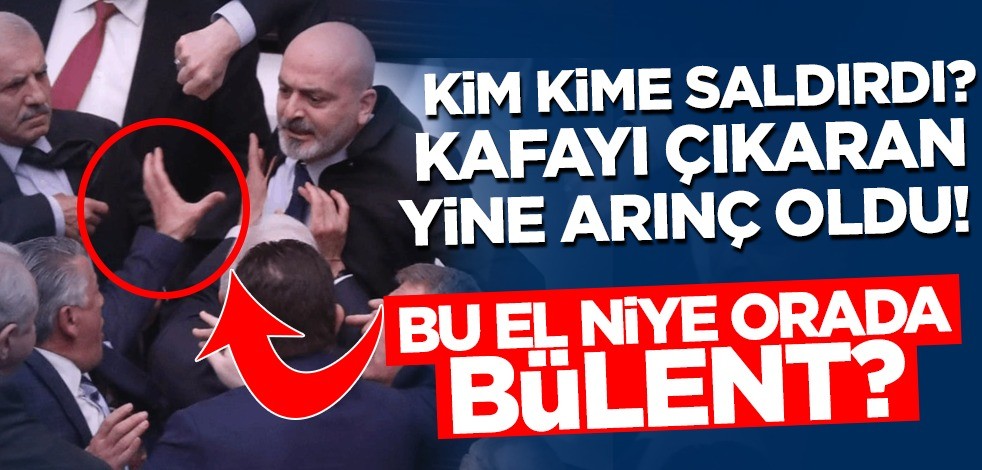 Kim kime saldırdı? Kafayı çıkaran yine Arınç oldu! Bu el niye orada Bülent?