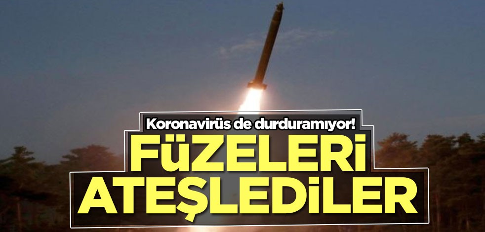 Kim'i koronavirüs de durduramıyor! Füzeleri ateşledi