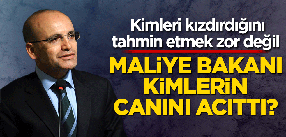 Kimleri kızdırdığını tahmin etmek zor değil Maliye bakanı kimlerin canını acıttı?