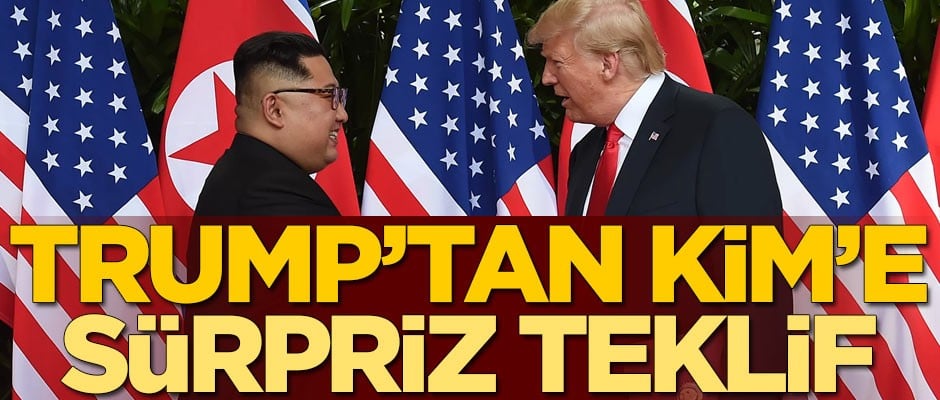 Kimse bunu beklemiyordu! Trump'tan Kim Jong Un'a sürpriz teklif