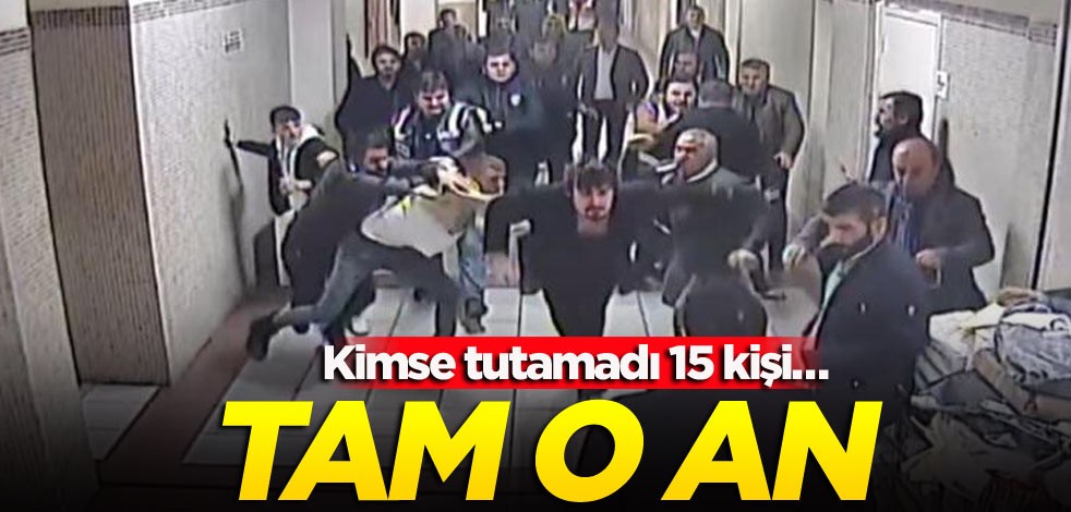 Adliyeyi savaş alanına çevirdiler