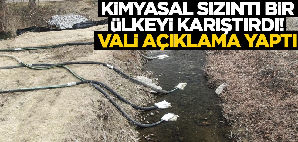 Kimyasal sızıntı bir ülkeyi karıştırmıştı! Vali açıklama yaptı