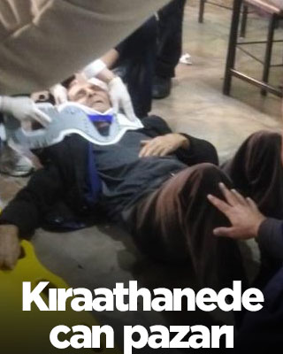 Kıraathanede ölümden döndüler