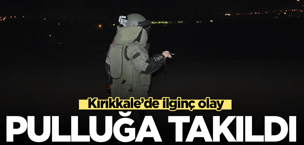 Kırıkkale'de ilginç olay! Pulluğa takıldı