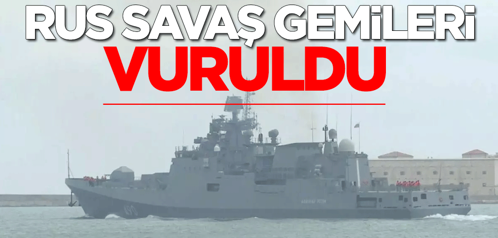 Kırım'da Rus Karadeniz Filosu'na ait çıkarma gemileri Ukrayna tarafından vuruldu