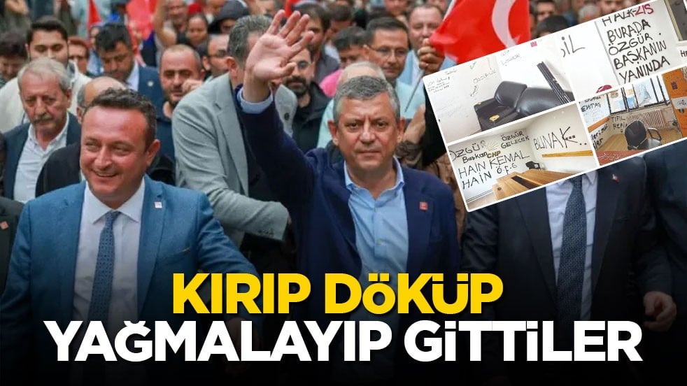 Kırıp döküp yağmalayıp gittiler