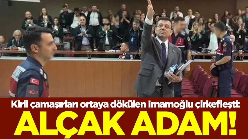 Kirli çamaşırları ortaya dökülen İmamoğlu çirkefleşti: Alçak adam!