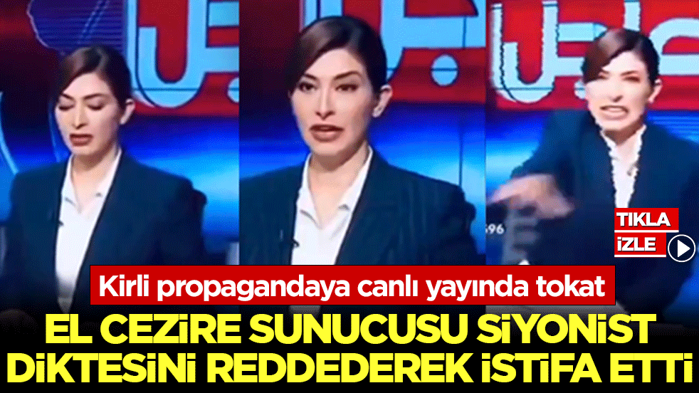 Kirli propagandaya canlı yayında tokat: El Cezire sunucusu emperyalizmin aracı olmayı reddetti