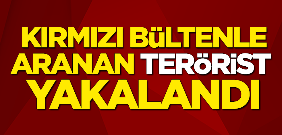 Kırmızı bültenle aranan terörist yakalandı