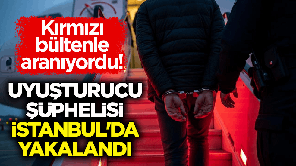 Kırmızı bültenle aranıyordu! Uyuşturucu şüphelisi İstanbul'da yakalandı