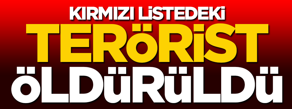 Kırmızı listedeki terörist etkisiz hale getirildi