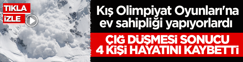 Kış Olimpiyat Oyunları'na ev sahipliği yapan İtalya şokta! Çığ düşmesi sonucu 4 kişi öldü