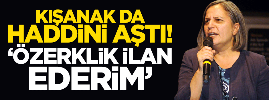 Kışanak da haddi aştı: Özerklik ilan ederim!