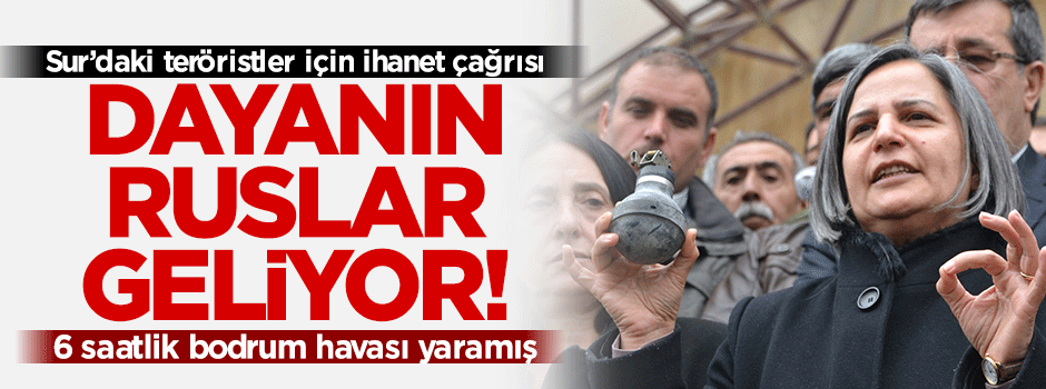 Kışanak'tan ihanet çağrısı: Direnin Ruslar geliyor