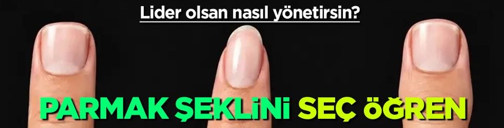  Kişilik testi pek çok şeyi anlatır: Lider olsan nasıl yönetirsin? Resimde parmak şeklini seç ve sonucu öğren