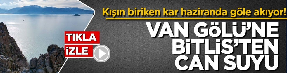 Kışın biriken kar haziranda göle akıyor! Van Gölü’ne Bitlis’ten can suyu