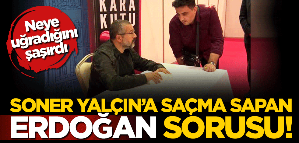 Kitabının imza gününde Soner Yalçın'a saçma sapan 'Erdoğan' sorusu!