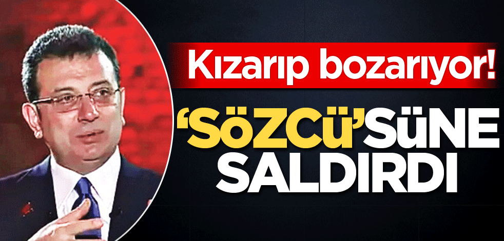 Kızarıp bozarıyor! ‘Sözcü’süne saldırdı