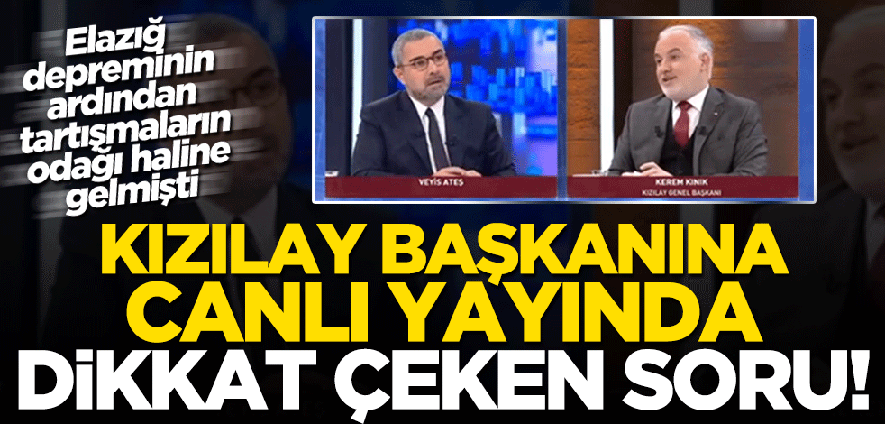 Kızılay Başkanı Kerem Kınık, canlı yayında "FETÖ'cü müsünüz?" sorusuna yanıt verdi