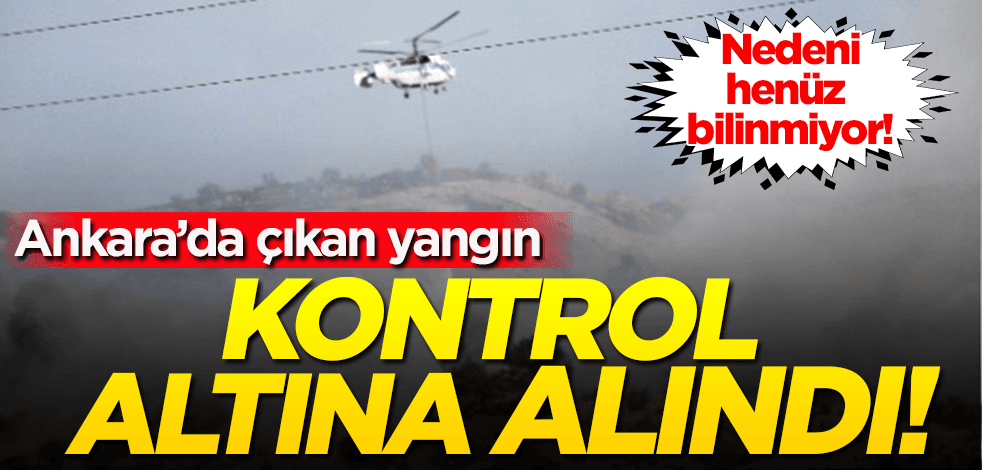 Kızılcahamam'da çıkan orman yangını kontrol altına alındı