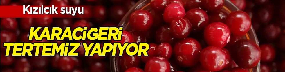 Kızılcık suyu hem karaciğeri tertemiz yapıyor, hem de toksinleri uzaklaştırıyor!