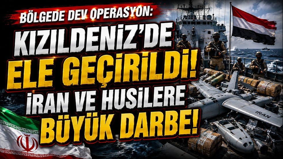 Kızıldeniz’de kritik operasyon! Husilere gittiği belirtilen İHA parçaları ele geçirildi