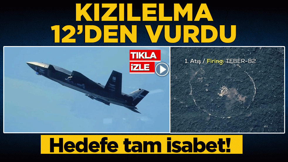 Kızılelma 12'den vurdu! Hedefe tam isabet