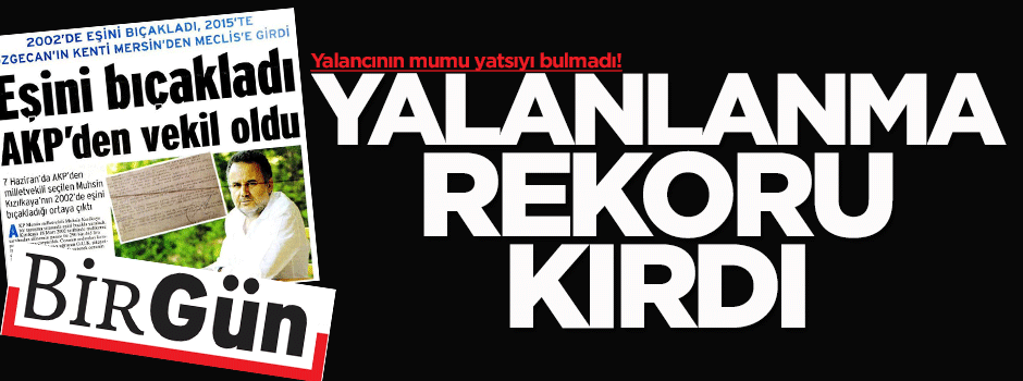 Kızılkaya'nın eşi Birgün'ü yalanladı!