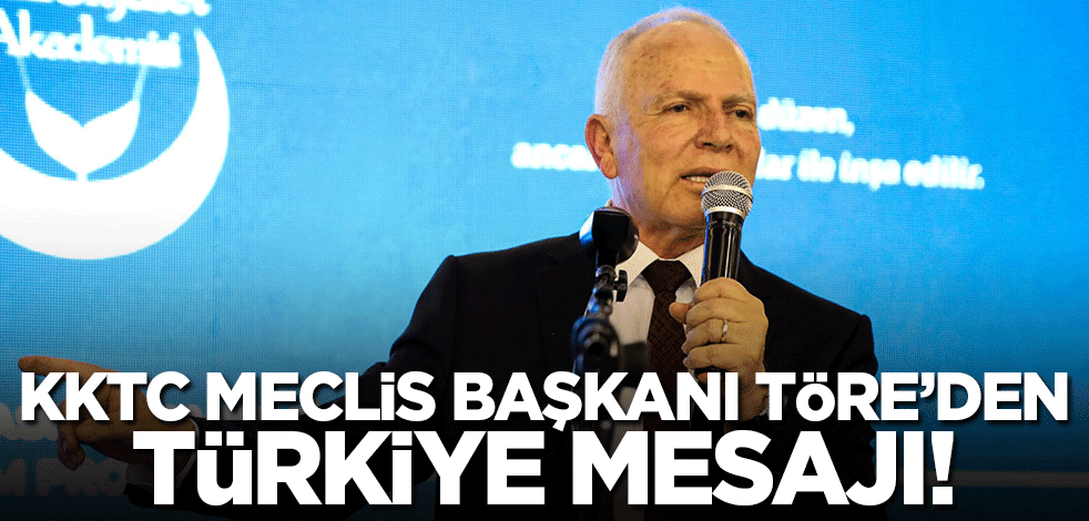 KKTC Meclis Başkanı Zorlu Töre'den Türkiye mesajı! 'Vazgeçmeyiz'