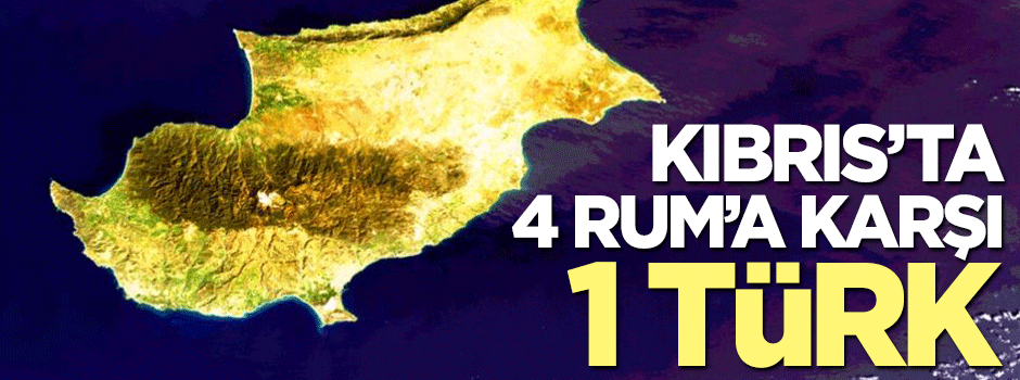 KKTC'de 4 Rum'a karşı bir Türk