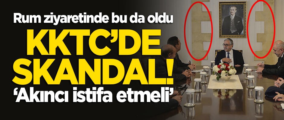 KKTC'de bayrak skandalı! "Akıncı istifa etmeli"