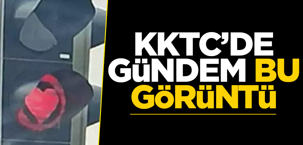 KKTC'de gündem olan görüntü
