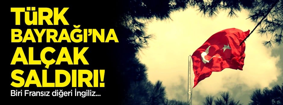 Kıbrıs'ta Türk bayrağını indirmeye çalıştılar!