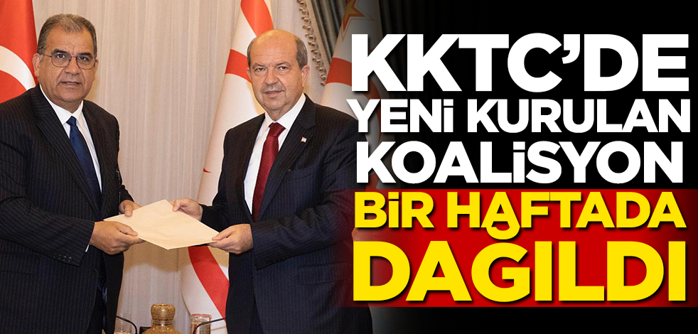 KKTC'de yeni kurulan koalisyon 1 haftada dağıldı