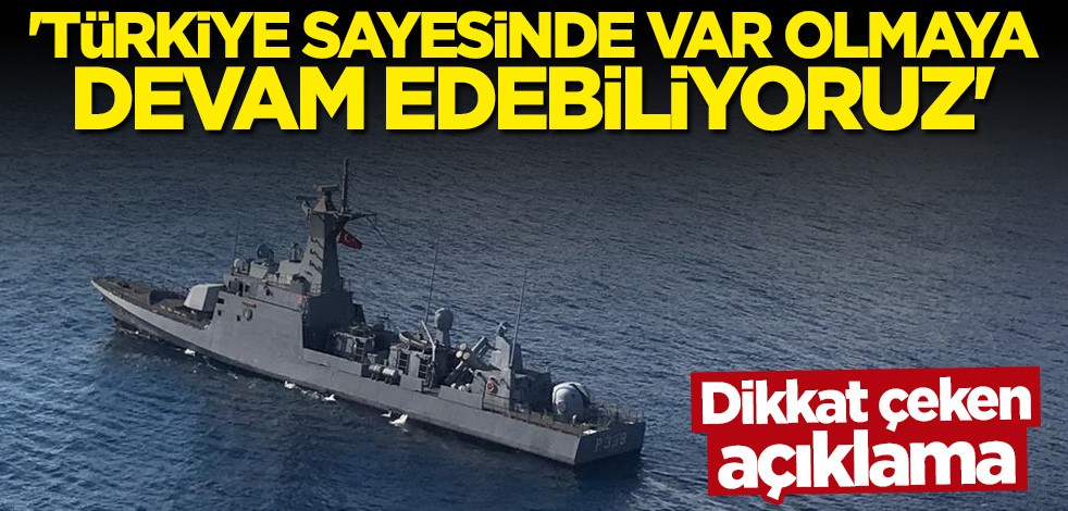 KKTC'den flaş açıklama: Türkiye sayesinde var olmaya devam edebiliyoruz