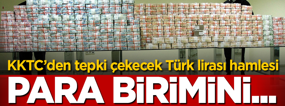 KKTC'den tepki çekecek Türk lirası hamlesi! Para birimini...
