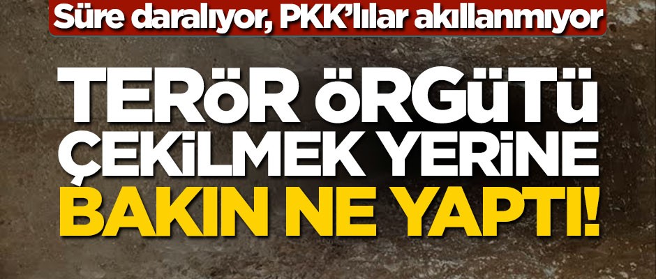 Kobani'den çekilmesi gereken teröristler tünel ve hendek kazmaya devam ediyor