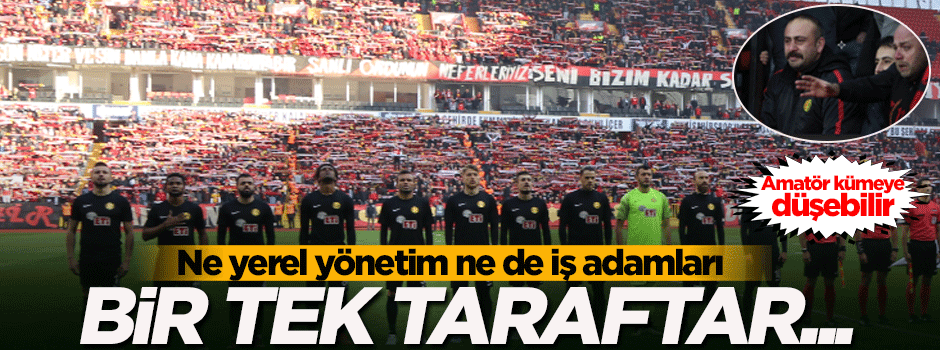 Ne yerel yönetim ne de iş adamları! Bir tek taraftar...